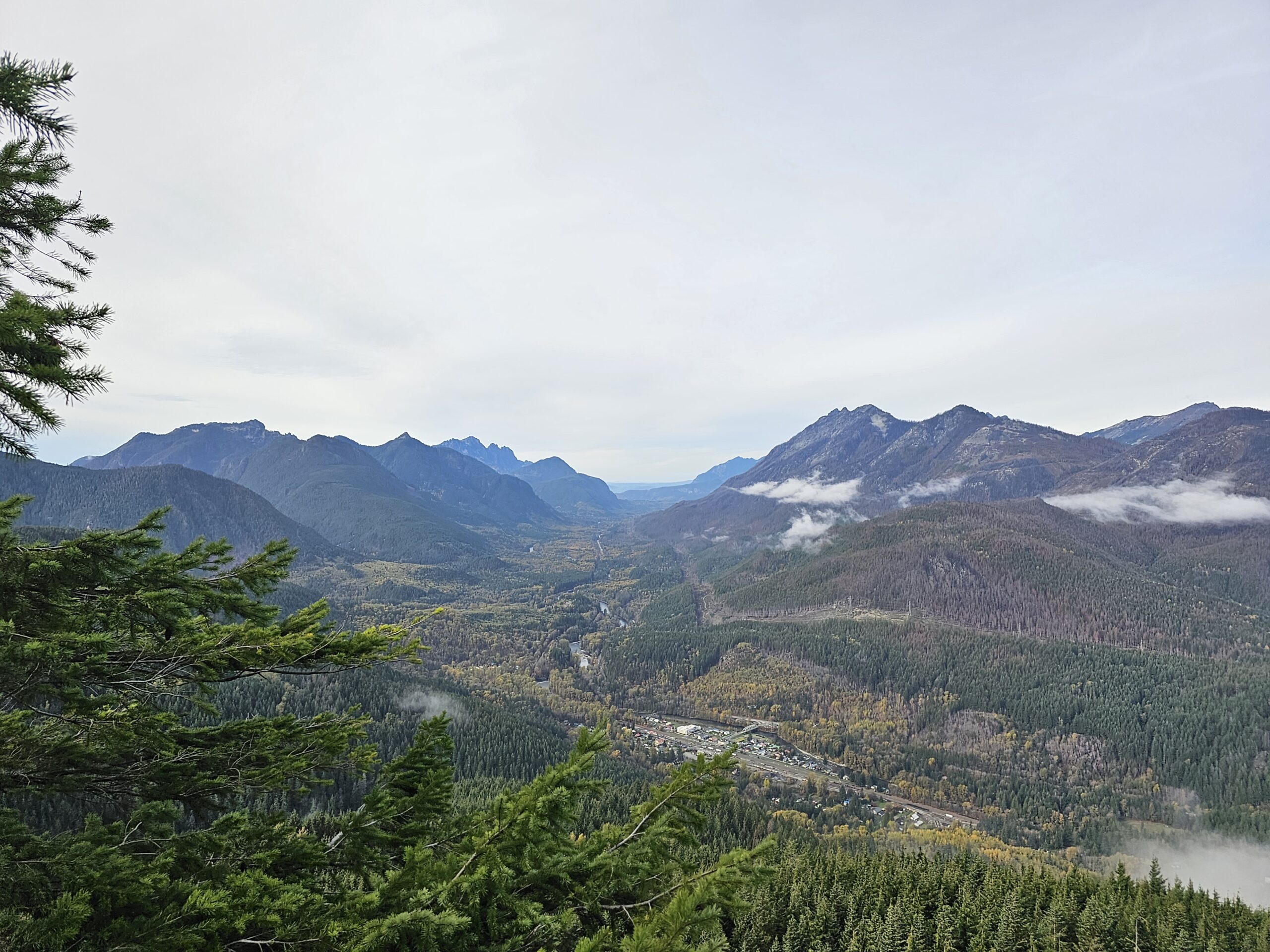 View of Skykomish Washington Fall 2023